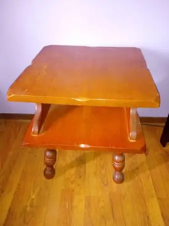 Wood End Table