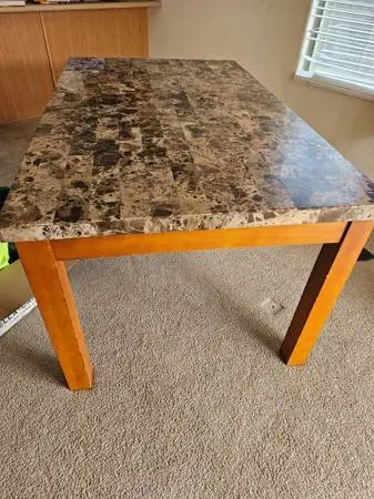 Marble top table