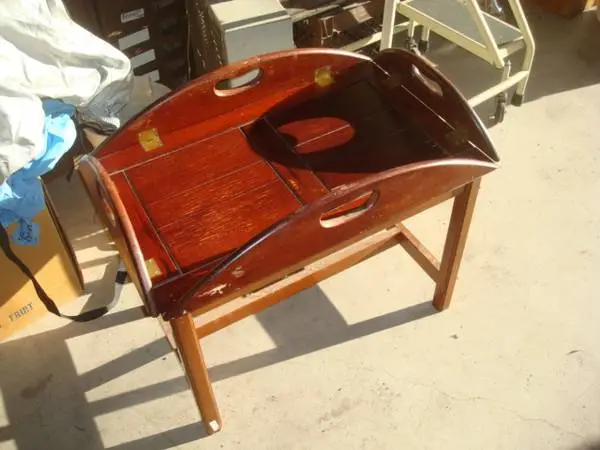 2 butler coffee tables / butler table