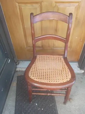 Wood Cane Chair