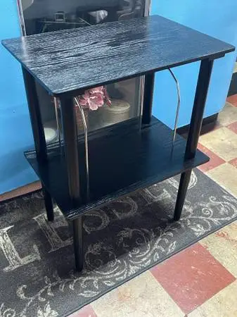 New Victrola stand/mid-century style/record holder