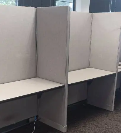 Haworth Cubicle Partitions-Wall Panels,67 High,24-48W,Lt Gray,TALL