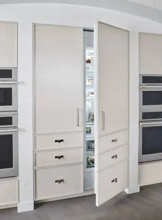 *Open Box* Monogram 48” Built-in Panel Ready Side by Side Fridge/Freezer Set