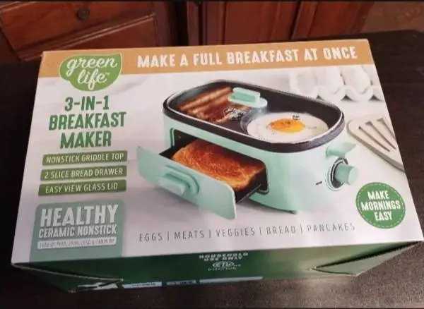 New Green Life 3-in-1 Ceramic Breakfast Maker