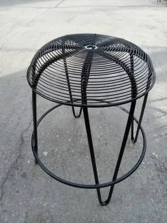 BLACK VINTAGE STOOL or END TABLE