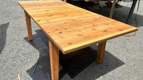 IKEA farmhouse-style dining table extendable table solid wood L58”~L80”*W37