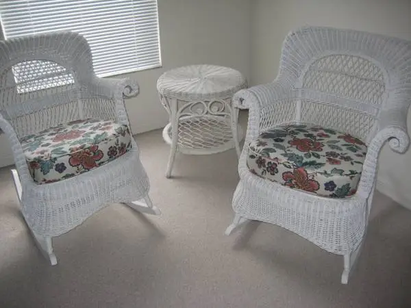 PAIR of Antique Wicker Rockers, Great Condition