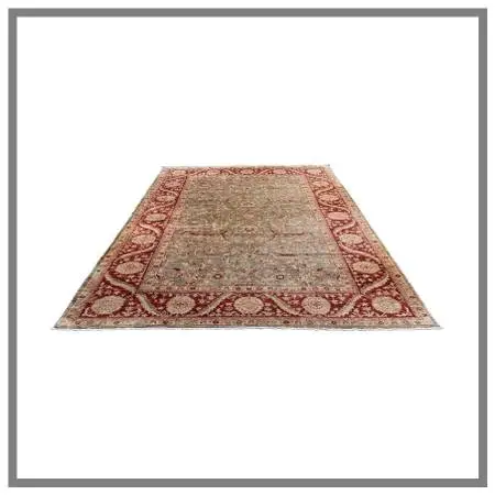 8ft 11in × 12ft2in Vintage Pakistani Hand-knotted Wool And Silk Area