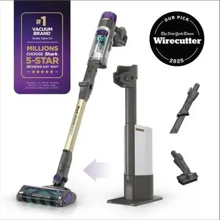 Shark PowerDetect Cordless Vacuum + Auto-Empty Base — NEW