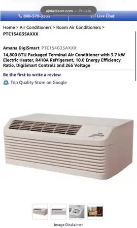 ✨BRAND NEW ELECTRIC PTAC AC/ HEAT SYSTEM IN BOX