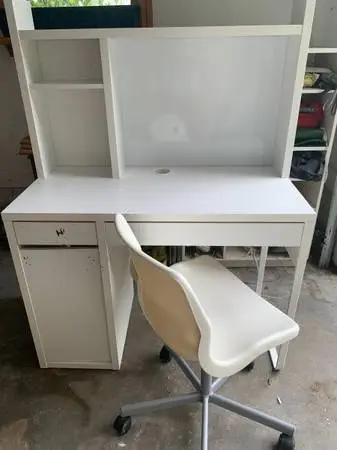 Ikea desk and chair