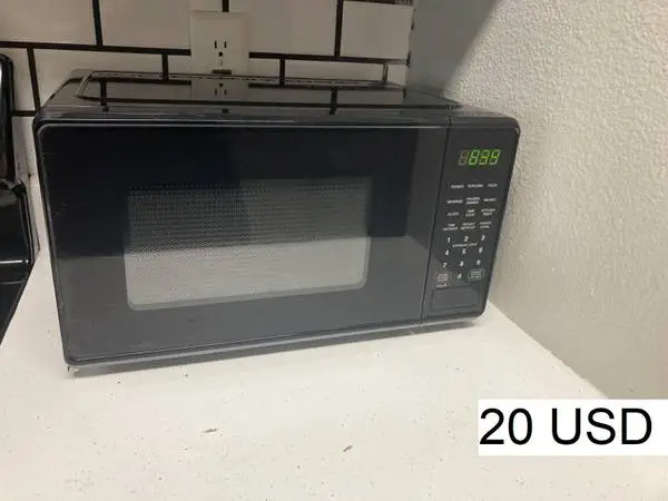 Black Countertop Microwave