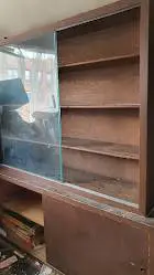 p* SEFORIM SHANK book case, mid century mod style wood furniture