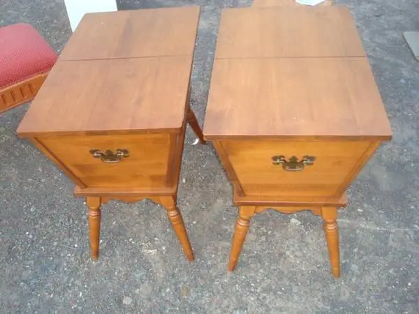 nice pair dough box stands