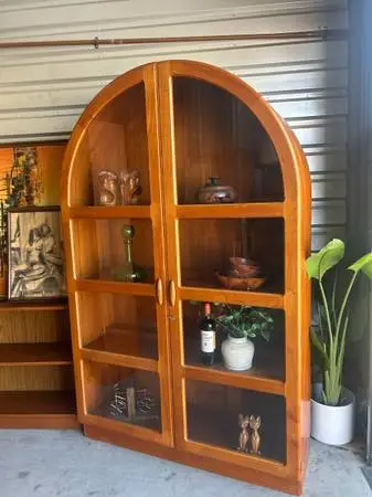 Mid Century Modern DYRLUND China Cabinet Hutch