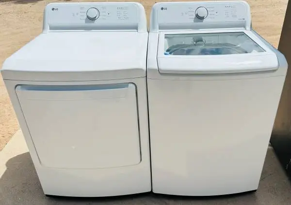 4.1cu LG Top Load Washer 7.3cu Electric Dryer