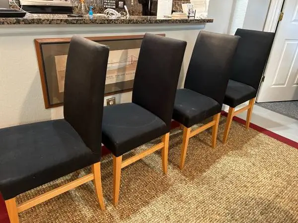 EXCELLENT PIER ONE DINING CHAIRS (4)