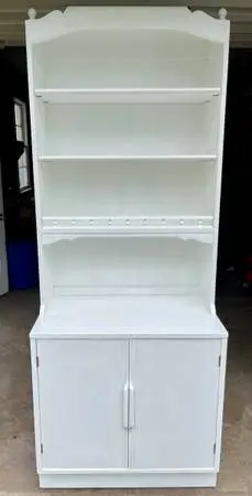 Refinished Ethan Allen Two-Piece Hutch