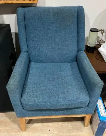 Noble house home furnishings blue chair