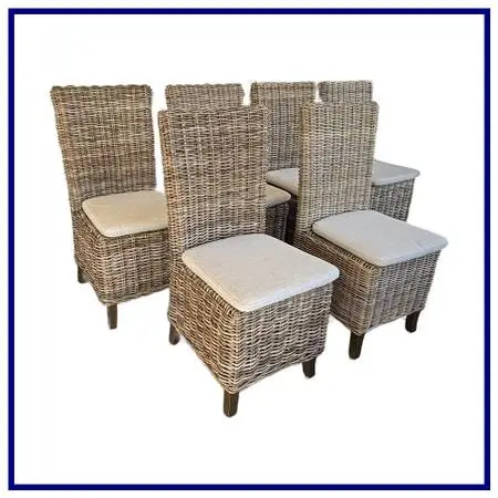 Restoration Hardware Provence High-back Outdoor Dining Side Chairs, Se
