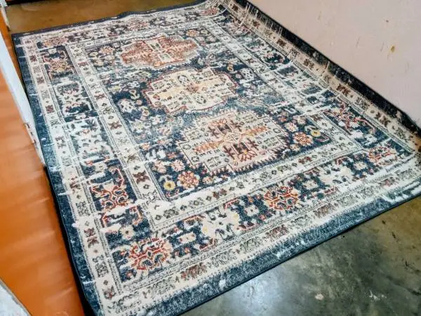 Gabriel Blue Indoor Area Rug (Nice) Size 5 3 x 7