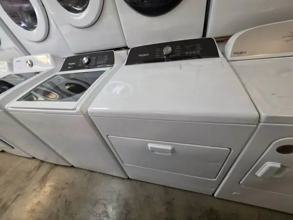 Whirlpool top loading washer with removable Agitator and gas dryer