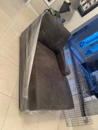 New Pottery Barn leather chase