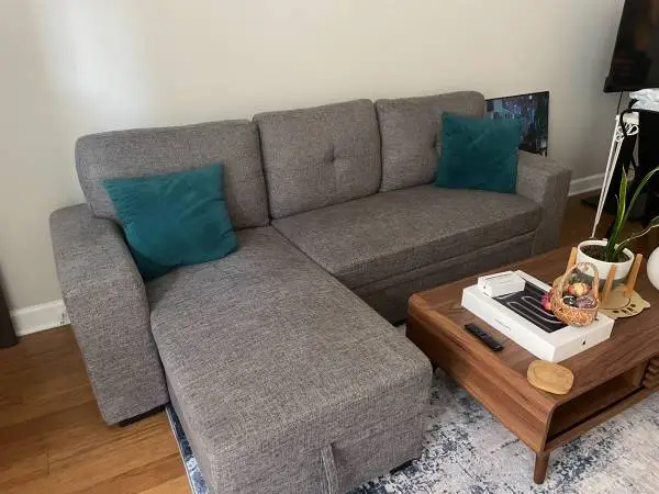 Upholstered L-Shaped Sectional Sofa