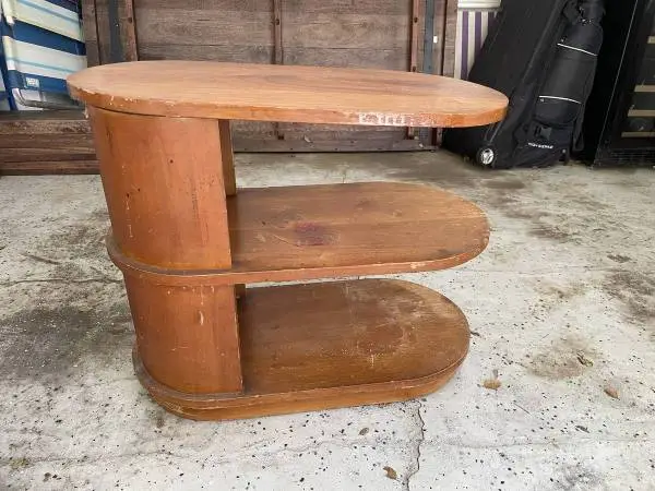 Art Deco Side table/ Walnut