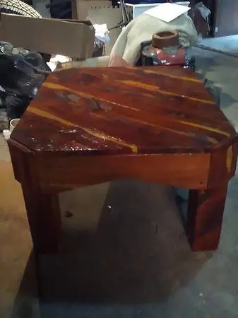 BEAUTIFUL HANDMADE cedar table