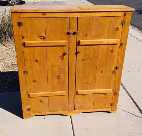 Rustic 2 door cabinet vintage