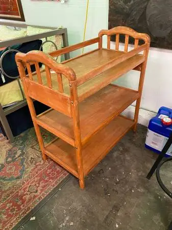 Retro Solid Wood Baby Changing Table