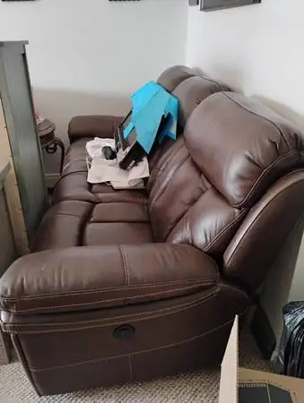 LEATHER  BROWN SOFAS