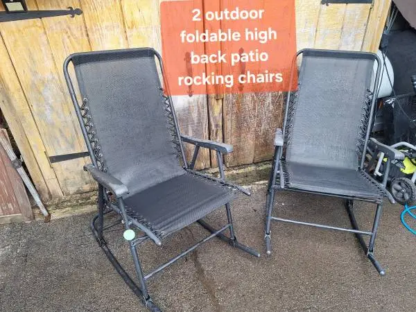 2 outdoor folding Rocking chairs