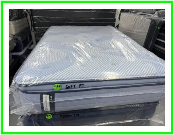 Full Size Sealy Posturepedic Pro Pillow Top Mattress & Box Bed Set