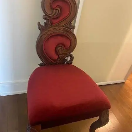 Accent Renaissance  Chair ,carved wood detial