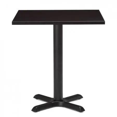 *Several New Espresso Square Top 30 Table w/LN Black Metal X Base