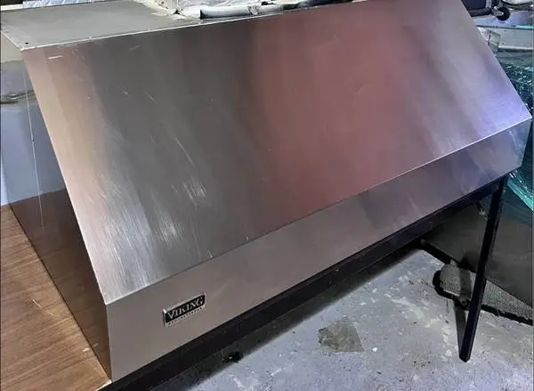 Viking Stainless Steel Gas Range 48” Wide and Range Hood 48” Wide