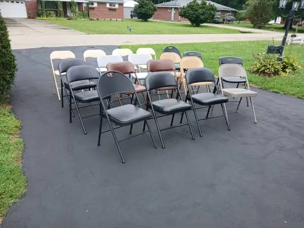 19 Folding Guest Chairs all for $95
