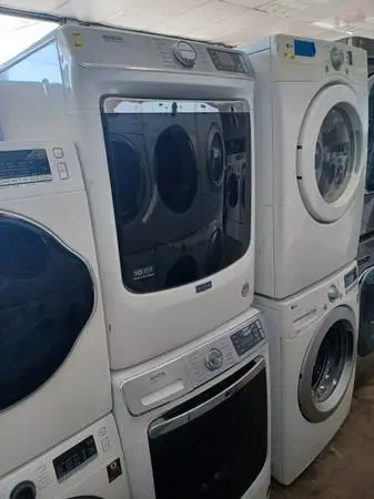 Maytag White Front Load Washer/Electric Dryer Set