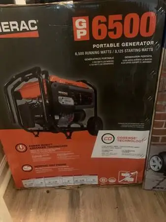 6500 watt generac generator