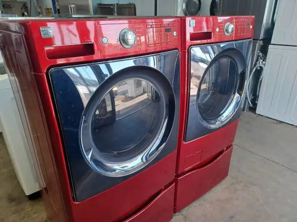 Kenmore Red Front Load Washer/Electric Dryer Set