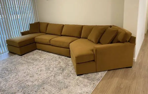 Couch- Living Spaces Aspen Sectional – Toscana Copper – Excellent Cond