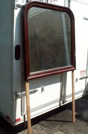 BIG MIRROR Dresser with Mounts Bedroom Beveled Glass Wall Hanging