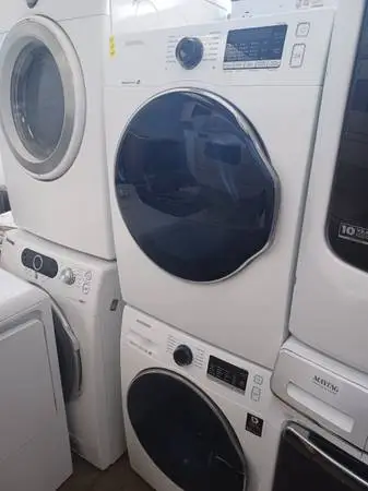 Samsung White 24 Front Load Washer/Electric Dryer Set