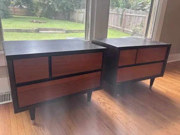 Night/Side/End Tables - Matching Set - Unique Midcentury Modern