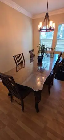 Dining room table and chairs