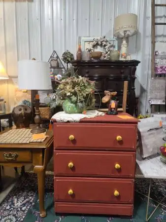 Red Chest of Drawers