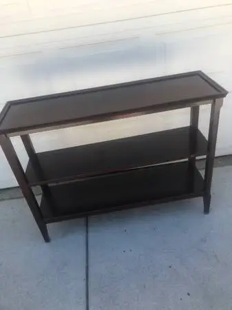 Wood shelf/console