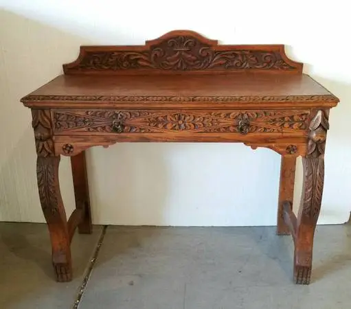 Antique Entry / Foyer Table Crafted By Hand